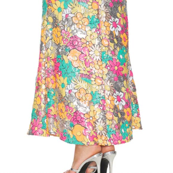 Elliatt Tiki Dress - Floral Sequins - Picture 6 of 13